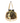 OMID Black Rounded Brocade Potlis Bag For Women and Girls