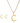 OMID Gold Plated Alphabet 'C' Pendant Necklace With Stud Earrings Set For Women And Girls
