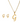OMID Gold-Plated Alphabet "G" Jewellery Set – Pendant Necklace With Stud Earrings Set For Women and Girls