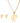 OMID Elegant Gold-Plated "P" Initial Pendant Necklace & Stud Earrings Set For Women and Girls