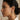 OMID Women Gold-Toned Grey Enamel Half Hoop Earrings