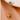 OMID Women Gold-Toned Blue Stone Chain Ear Cuff
