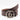 OMID Brown Printed Faux Leather Belt with Silver-Tone Buckle