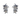 OMID Silver Colour Large Flower Earrings