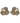 OMID Golden Flower Petal Western Earrings