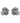 OMID Silver Flower Petal Western Earrings