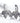 OMID Silver Leaf Shimmering Earrings