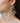 OMID Golden Three Metral Flower Dangle Earrings