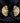 OMID Golden Colour Fan shaped Graceful Earrings