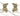 OMID Shiny Gold Butterfly Earrings