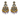 OMID Multi Coloured Beaded Festive Earrings