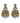 OMID Multi Coloured Beaded Festive Earrings