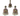 OMID Multi Colour Traditional Classic Earrings With Maang Tikka