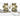 OMID Western Style Golden Fancy Earrings