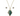 OMID Stone Pendant and Chain With Round Stud Earrings