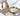 OMID Golden Tone Cut Design Bold Bracelet