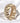 OMID Golden Tone Waves Shaped Brass Bracelet