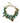 OMID Link Bracelet with Green Beads and Charms