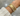 OMID Flexible Gold Tone Cuff with Beads