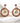OMID Round Golden Tone Traditional Earrings