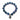 Blue Evil Eye Beaded Stretch Bracelet with Silver-Tone Hand Charm for Women & Girls