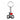 I Love Dad Red Heart Metal Keychain
