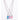 OMID Silver-Tone Multicolour BFF Heart Pendant Necklace For Women