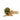 OMID Gold-Toned Green Enamel Bird Motif Crystal-Studded Statement Brooch for Women
