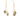 OMID Elegant Gold-Plated Geometric Dangle Earrings with Clear Crystal Drops for Women and Girls