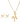 OMID Gold-Plated Initial "H" Pendant Necklace With Stud Earrings Set For Women And Girls
