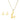 OMID Gold-Plated "L" Initial Pendant Necklace and Earring Set for Women And Girls
