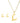 OMID Gold-Plated "L" Initial Pendant Necklace and Earring Set for Women And Girls
