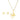 OMID Elegant Gold-Tone Letter 'M' Initial Pendant Necklace and Matching Stud Earrings Set For Women And Girls
