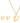 OMID Gold Plated Stylish "U" Alphabet Pendant Necklace with Matching Earrings Jewellery Set For Women and Girls