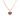 OMID Heart Charm Pendant Necklace for Women and Girls – Gold-Plated Link Chain with Dual-Tone Enamel Heart