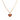 OMID Heart Charm Pendant Necklace for Women and Girls – Gold-Plated Link Chain with Dual-Tone Enamel Heart