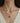OMID Heart Charm Pendant Necklace for Women and Girls – Gold-Plated Link Chain with Dual-Tone Enamel Heart
