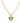 OMID Heart Charm Pendant Necklace for Women and Girls – Gold-Plated Link Chain with Dual-Tone Enamel Heart