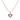 OMID Heart Charm Pendant Necklace for Women and Girls – Gold-Plated Link Chain with Dual-Tone Enamel Heart