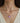 OMID Heart Charm Pendant Necklace for Women and Girls – Gold-Plated Link Chain with Dual-Tone Enamel Heart