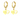 OMID Gold Plated Heart Hoop Earrings with "LOVE" Engraving & Romantic Dangle Earrings for Women & Girls