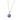 OMID Evil Eye Pendant Necklace, Protective Blue Eye Charm on Silver Chain for Women & Girls