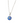 OMID Evil Eye Pendant Necklace, Protective Blue Eye Charm on Silver Chain for Women & Girls