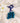 OMID, Traditional Punjabi Parandi for Women & Girls – Handmade Blue Wool Braid Hair Accessory with Pom Poms & Tassels