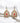 OMID Vintage Teardrop Dangle Earrings with Multicolor Enamel & Red Stone Center, Ethnic Statement Jewelry for Women & Girls