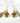 OMID Vintage Multicolor Crystal Dangle Earrings for Women and Girls – Ethnic Floral Design, Lightweight Hook Earrings