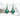 OMID Bohemian Turquoise Beaded Dangle Earrings For Women and Girls