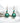 OMID Bohemian Turquoise Beaded Dangle Earrings For Women and Girls