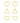 OMID, Elegant Gold-Tone Geometric Stud Earring Set – Heart, Triangle, Butterfly Shapes – Fashion Jewellery for Women & Girls (Pack of 3 Pairs)