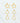 OMID, Trendy Geometric Gold-Plated Earrings Combo Set – Star, Diamond & Teardrop Shapes. (Pack of 3 Pairs)